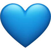 Blue Heart sticker
