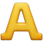 letter "a" sticker