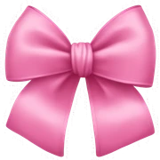 pink bow sticker