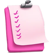 pink to do list sticker