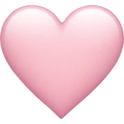 light pink heart sticker