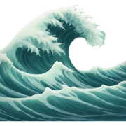 Wave sticker