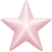pale pink star sparkle sticker