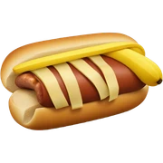 Banana hotdog sticker