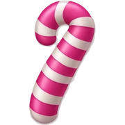 Pink candy cane sticker