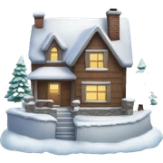 winter home  sticker