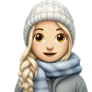cozy beautiful finnish winter girl sticker