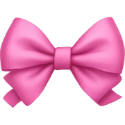 pink bow sticker