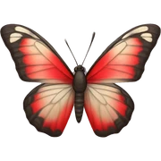 mariposa roja sticker