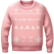 light pink realistic christmas sweater sticker