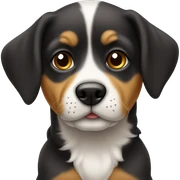 cachorro com joia sticker