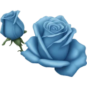Blue roses  sticker