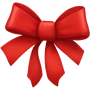 red bow sticker