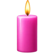 Pink candle  sticker