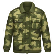 Camouflage coat sticker
