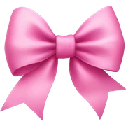 Create a pink bow sticker
