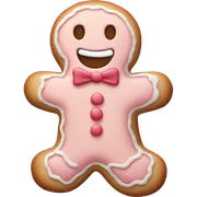 Pastel gingerbread man sticker