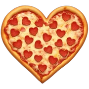heart pizza sticker