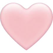 Light pink heart sticker