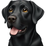 Black Labrador  sticker