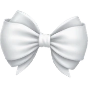 white bow sticker