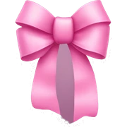 Pink bow  sticker