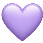 pastel purple heart sticker