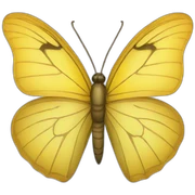 Yellow butterfly sticker