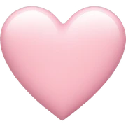 Pastel pink heart sticker