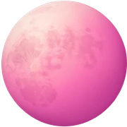 pink moon sticker
