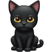 black cat  sticker