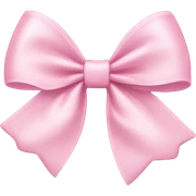 Light pink bow sticker