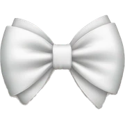 White bow sticker