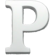 Letter p sticker