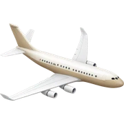 beige airplane sticker