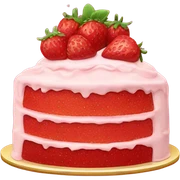 Strawberry cake  sticker
