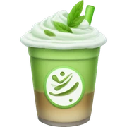 Iced matcha latte sticker