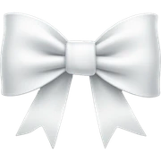 White bow sticker