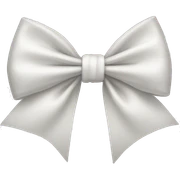 White bow sticker