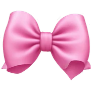 Couqette bow pink  sticker