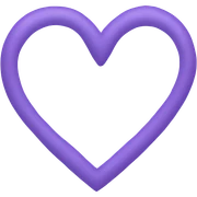 lavender heart  sticker