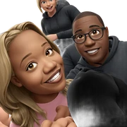 girl smiling with boys sticker