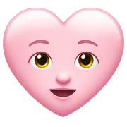 Baby pink heart  sticker