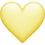 Pastel Yellow Heart sticker