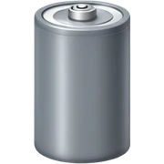 Gray battery  sticker