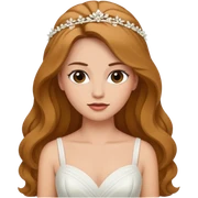 Bride with hair down sticker