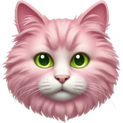 Pink cat sticker