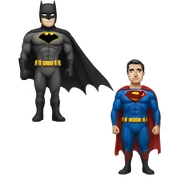 Half Batman, half Superman sticker
