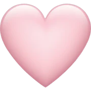 Light pink heart sticker