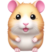 pink cute kawaii hamster sticker